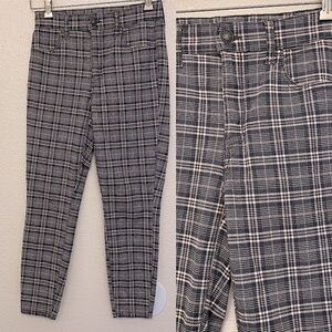 American Eagle stretchy Plaid Skinny Pants cotton/lyocell X short/ crop-size 2